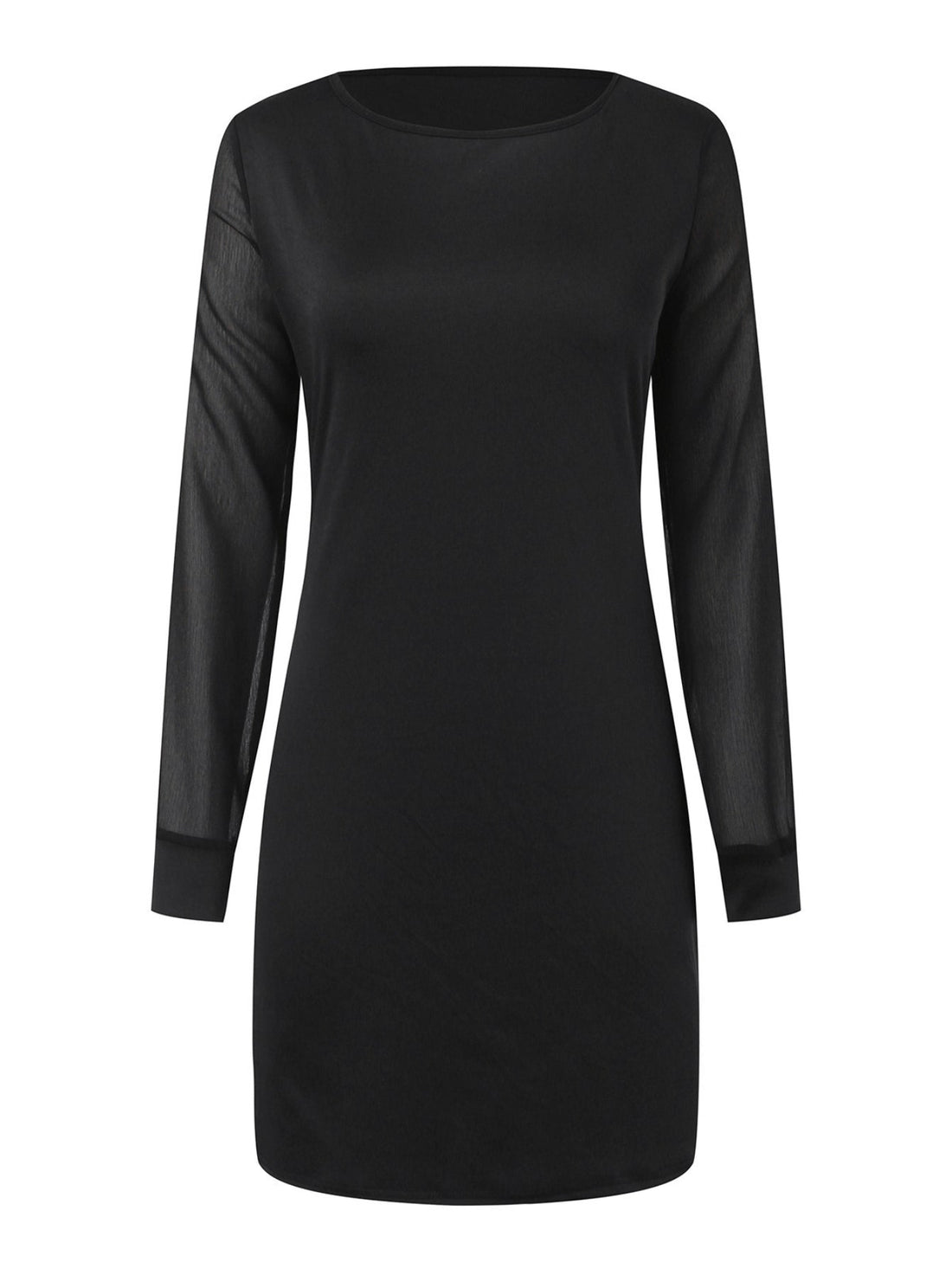 Long Sleeve Crew Neck Dress