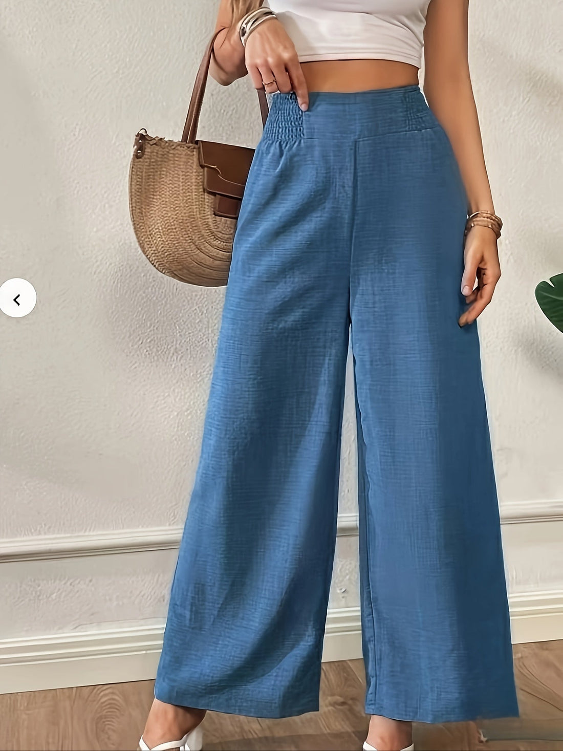 2024 Casual Wide Leg Pants with Belt